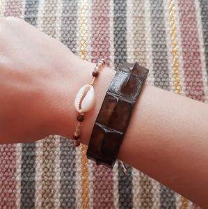 NWOT Genuine Crocodile Cuff